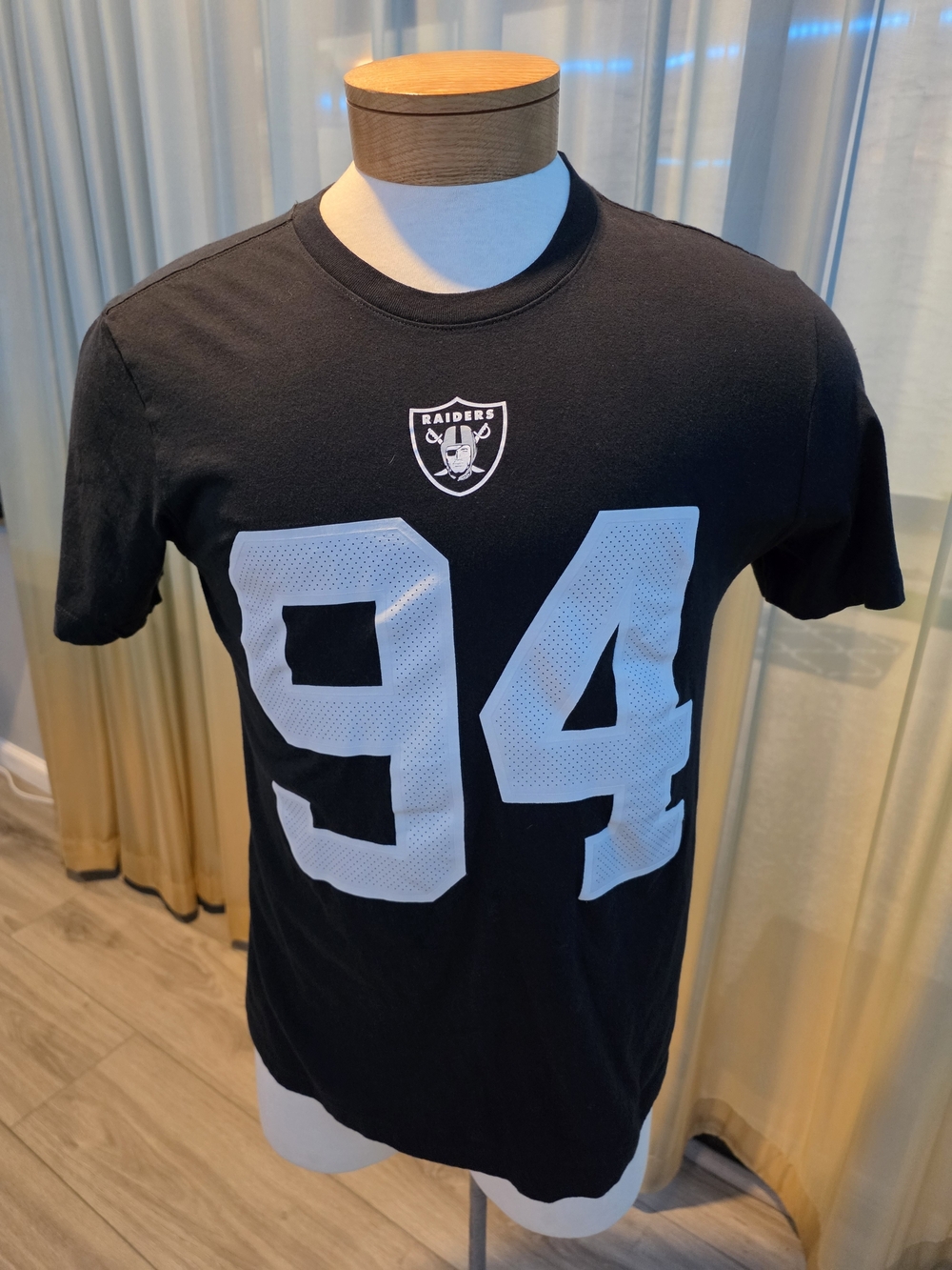 Nike Las Vegas Raiders Carl Nassib #94 Player Jersey T-Shirt Black Men's M